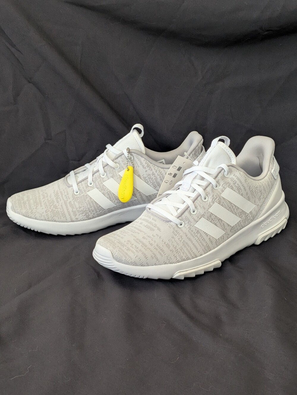 NWT Adidas Cloudfoam Racer TR Ortholite Float Gray White Men's Sneakers Sz 9.5